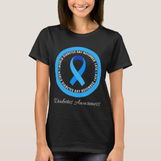 Wereld Diabetes Dag 2023 Type 1 Type 2 Diabetes T-shirt