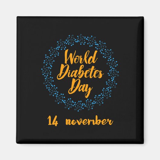 Wereld Diabetes Dag Magneet (Voorkant)