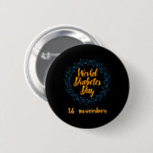 Wereld Diabetes Dag Ronde Button 5,7 Cm (Voorkant /achterkant)