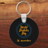 Wereld Diabetes Dag  Sleutelhanger (Voorkant)