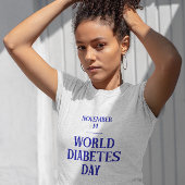 Wereld Diabetes Dag Witte Vrouw T-shirt