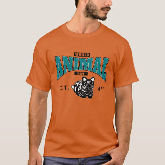 Wereld Dierendag 4 oktober jongen T-shirt
