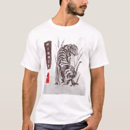 Wereld Dierendag - Fierce 力 (Strength) Tiger T-shirt
