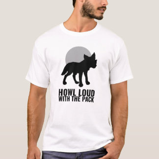 Wereld Dierendag - Howl Loud Wolf T-shirt