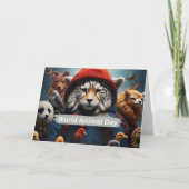 Wereld Dierendag Kaart (Voorkant)