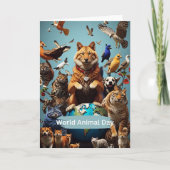 Wereld Dierendag Kaart (Voorkant)