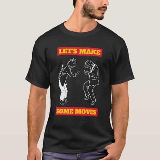 Wereld Dierendag - Laten we wat bewegingen maken T-shirt (Voorkant)