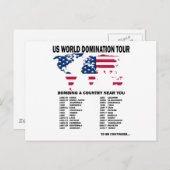 Wereld Dominatietour Briefkaart (Voorkant / Achterkant)