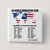 Wereld Dominatietour Vierkante Button 5,1 Cm (Voorkant)
