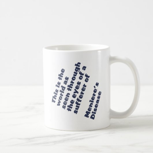 wereld door de ogen van meniere koffiemok (Rechts)