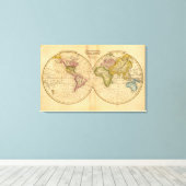 Wereld door Worcester Canvas Afdruk (Insitu (Houten vloer))