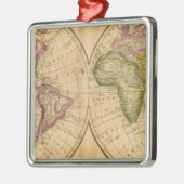 Wereld door Worcester Metalen Ornament (Links)