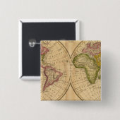 Wereld door Worcester Vierkante Button 5,1 Cm (Voorkant /achterkant)