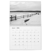 Wereld door zwart en wit kalender (Mar 2026)