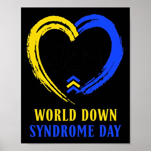 Wereld down Syndrome Dag om de ideeën van kanker t Poster (Voorkant)