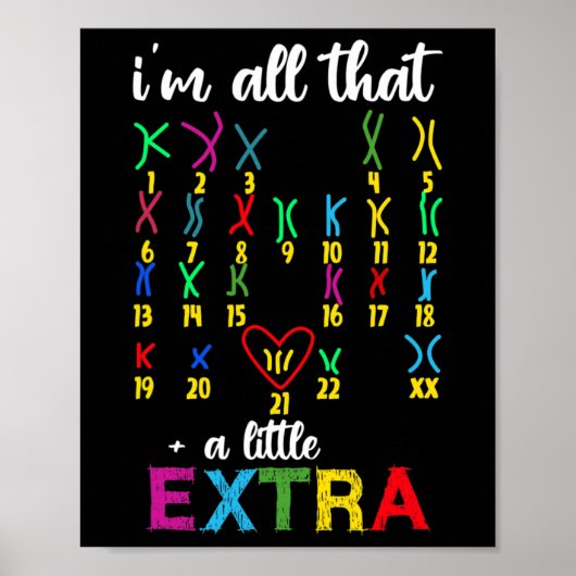 Wereld down Syndrome Dag om de ideeën van kanker t Poster (Voorkant)