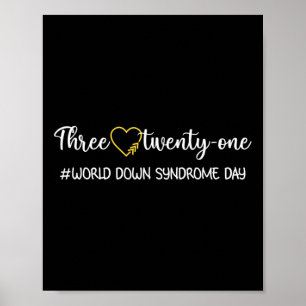 Wereld down Syndrome Dag om de ideeën van kanker t Poster