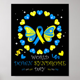 Wereld down Syndrome Dag om de ideeën van kanker t Poster