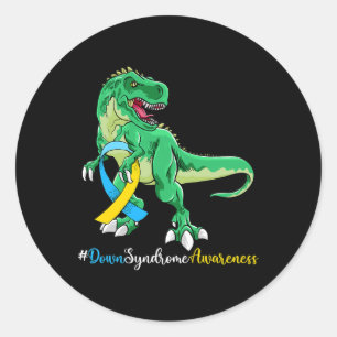 Wereld down Syndrome Dag om de ideeën van kanker t Ronde Sticker