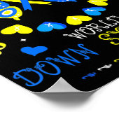 Wereld down Syndrome Day Awareness Sockets Direct  Poster (Hoek)