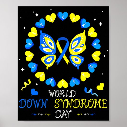 Wereld down Syndrome Day Awareness Sockets Direct  Poster (Voorkant)