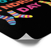 Wereld down Syndrome Day Awareness Sockets Direct  Poster (Hoek)