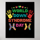 Wereld down Syndrome Day Awareness Sockets Direct  Poster (Voorkant)