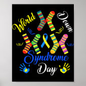 Wereld down Syndrome Day Awareness Sockets Direct  Poster (Voorkant)