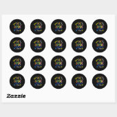 Wereld down Syndrome Day Awareness Sockets Direct  Ronde Sticker (Vel)