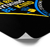 Wereld Down Syndroom Dag Be Kind Down Syndroom Awa Poster (Hoek)