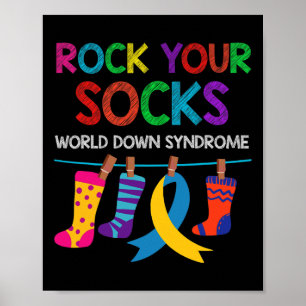 Wereld Down Syndroom Dag Jongens Meisjes Kinder Ro Poster