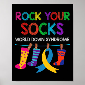 Wereld Down Syndroom Dag Jongens Meisjes Kinder Ro Poster