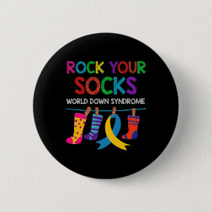 Wereld Down Syndroom Dag Jongens Meisjes Kinderen  Ronde Button 5,7 Cm