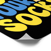 Wereld Down Syndroom Dag Rock Your Socks Groovy Poster (Hoek)