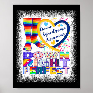 Wereld Down Syndroom Dag Rock Your Socks T21 bewus Poster