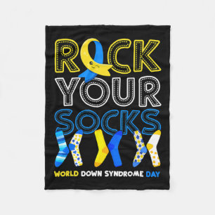 Wereld Down Syndroom Dag Sock Your Socks Bewustzij Fleece Deken