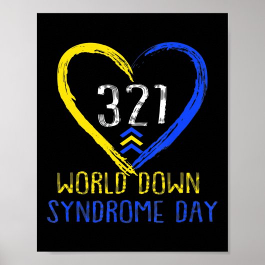 Wereld Downsyndroom Bewustzijnsdag Liefde 3 Poster (Voorkant)