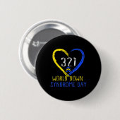 Wereld Downsyndroom Dag Liefde 3 Ronde Button 5,7 Cm (Voorkant /achterkant)