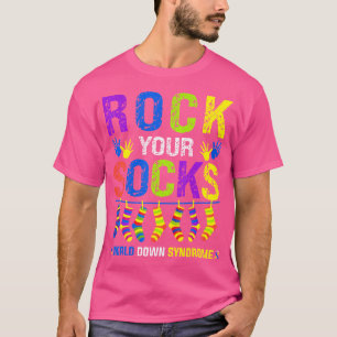 Wereld Downsyndroom Dag: Sock Your Socks-bewustzij T-shirt
