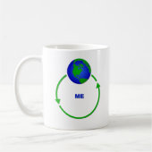 Wereld Draait Om Mij Grappige Mok Humor (Links)