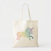 Wereld Eenhoorn Canvas tas - Bright Rainbow (Voorkant)