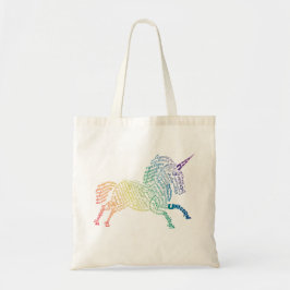 Wereld Eenhoorn Canvas tas - Bright Rainbow