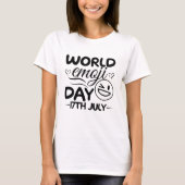 Wereld Emoji Day T shirt Design (Voorkant)