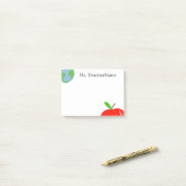 Wereld en Apple op maat Post-it® Notes (Op bureau)