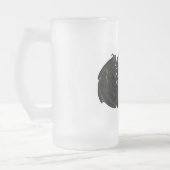 Wereld en draak matglas bierpul (Links)