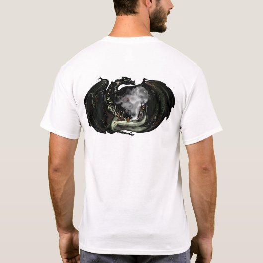 Wereld en draak t-shirt (Achterkant)