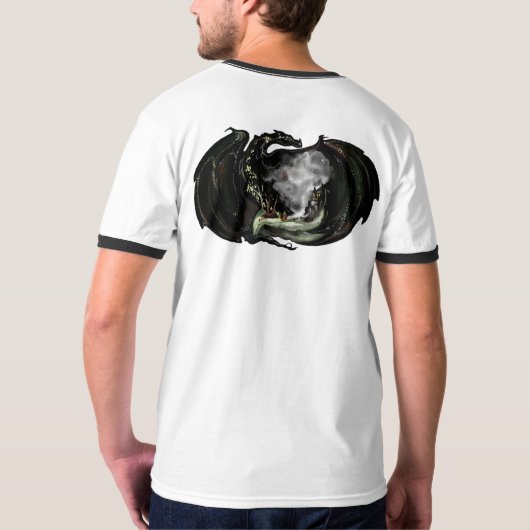 Wereld en draak t-shirt (Achterkant)
