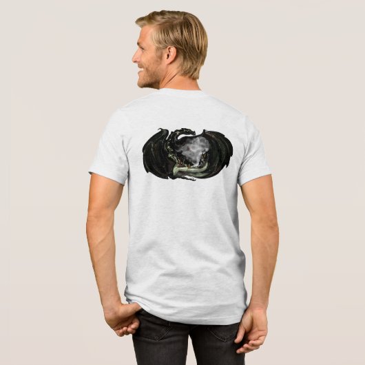 Wereld en draak Tri-Blend shirt (Voorkant)