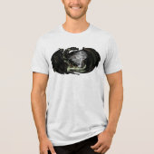 Wereld en draak Tri-Blend shirt (Voorkant)
