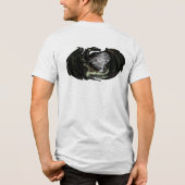 Wereld en draak Tri-Blend shirt (Achterkant)